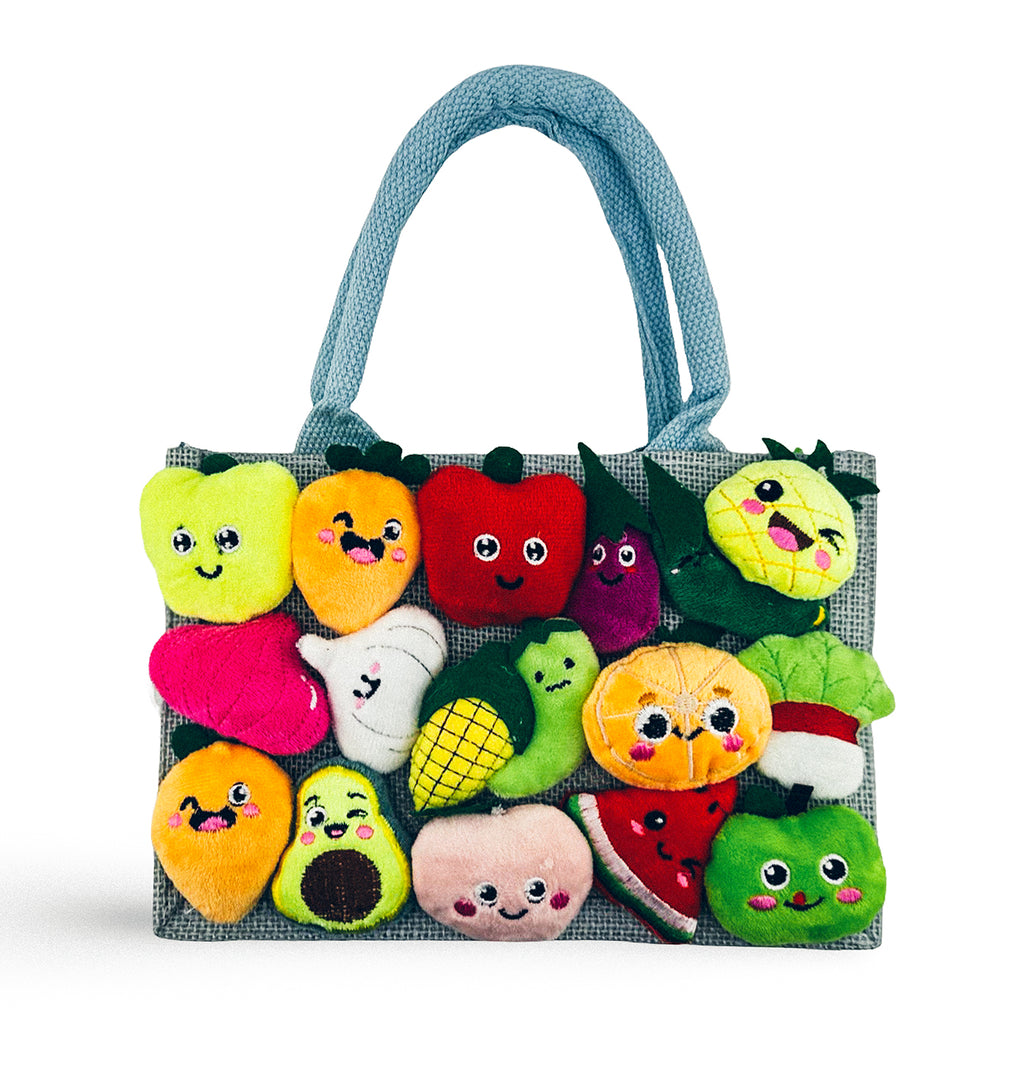 Fruits & Veggies Stuf'it in Dusty Blue