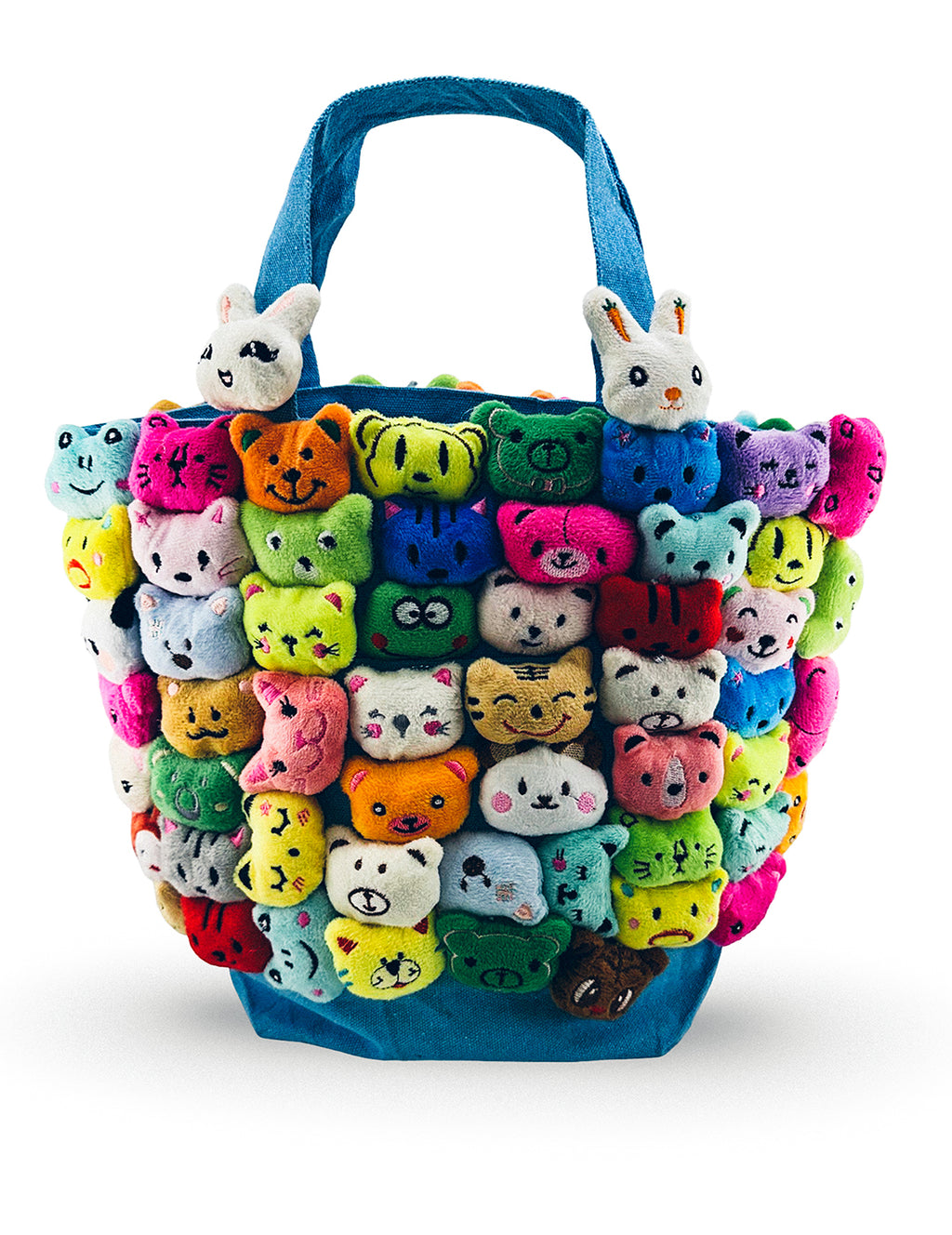 Animal Stuf'It Tote Blue with Phone Pocket
