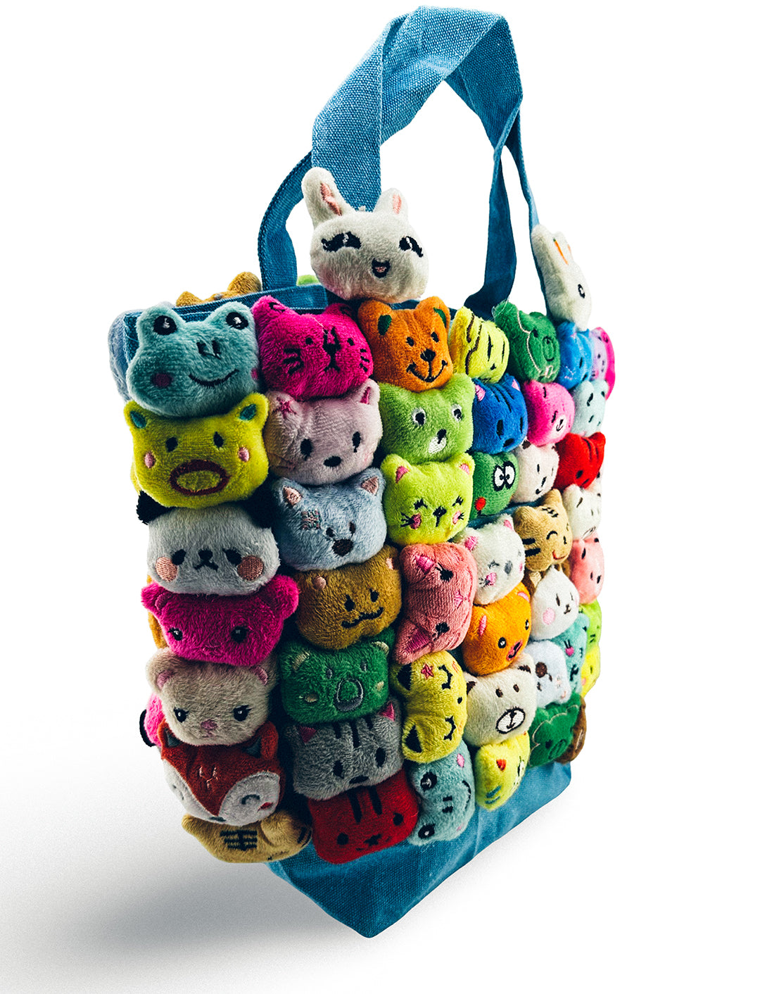 Animal Stuf'It Tote Blue with Phone Pocket