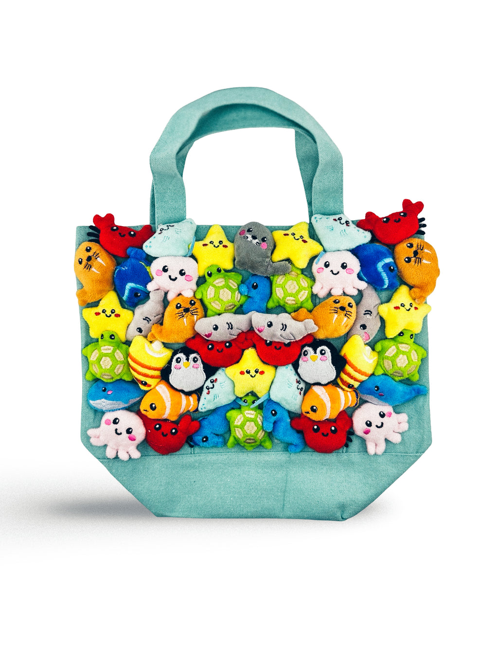 Sea Creature Stuf'It Tote in Blue with Phone Pocket