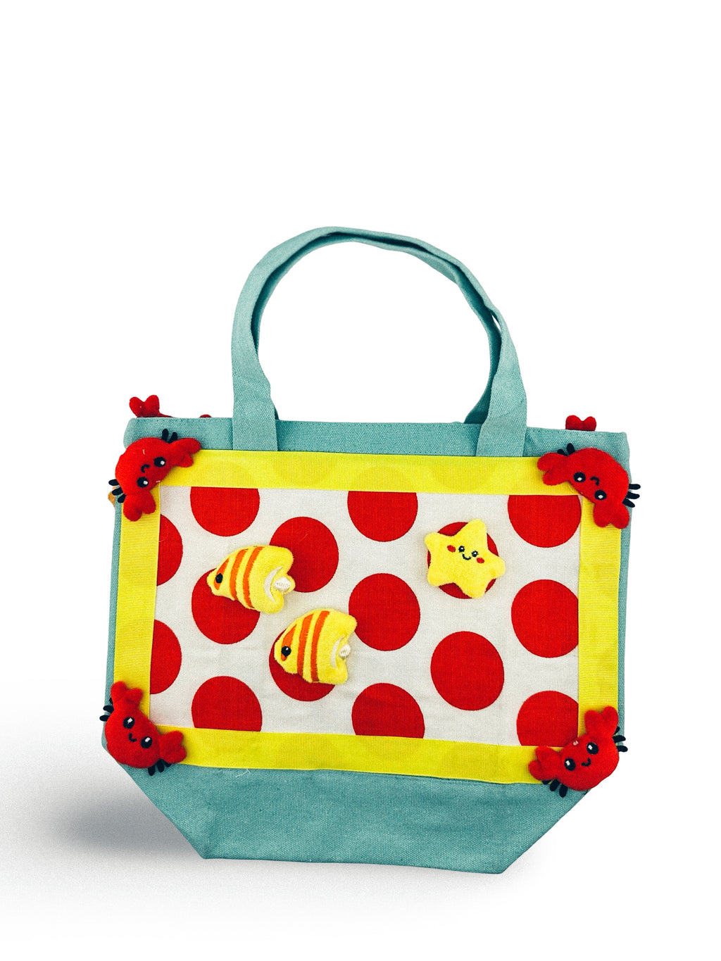 Sea Creature Stuf'It Tote in Blue with Phone Pocket